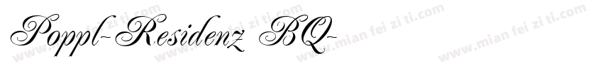 Poppl-Residenz BQ字体转换